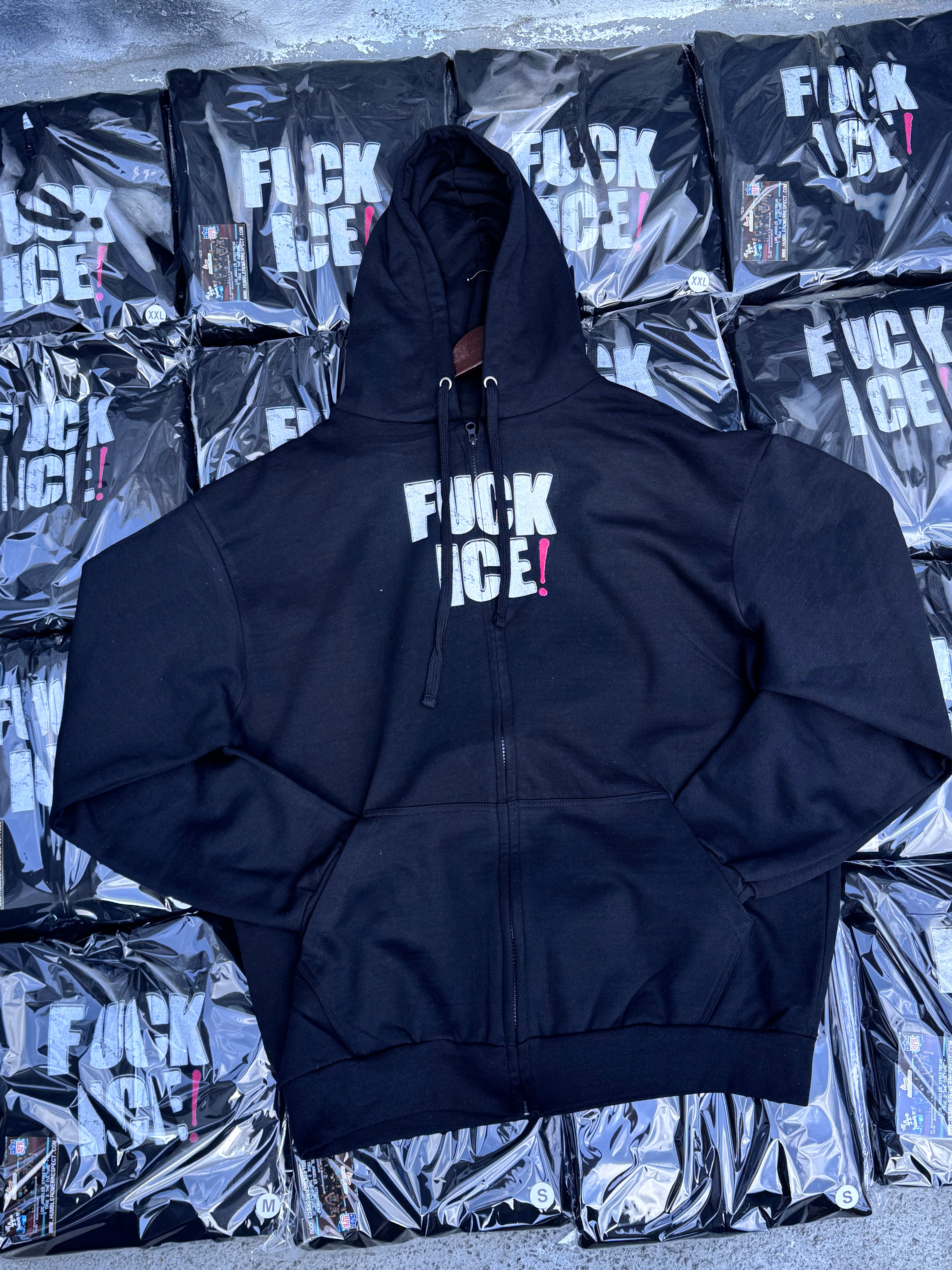 “FUCK ICE❗️” ZIPUP HOODIES