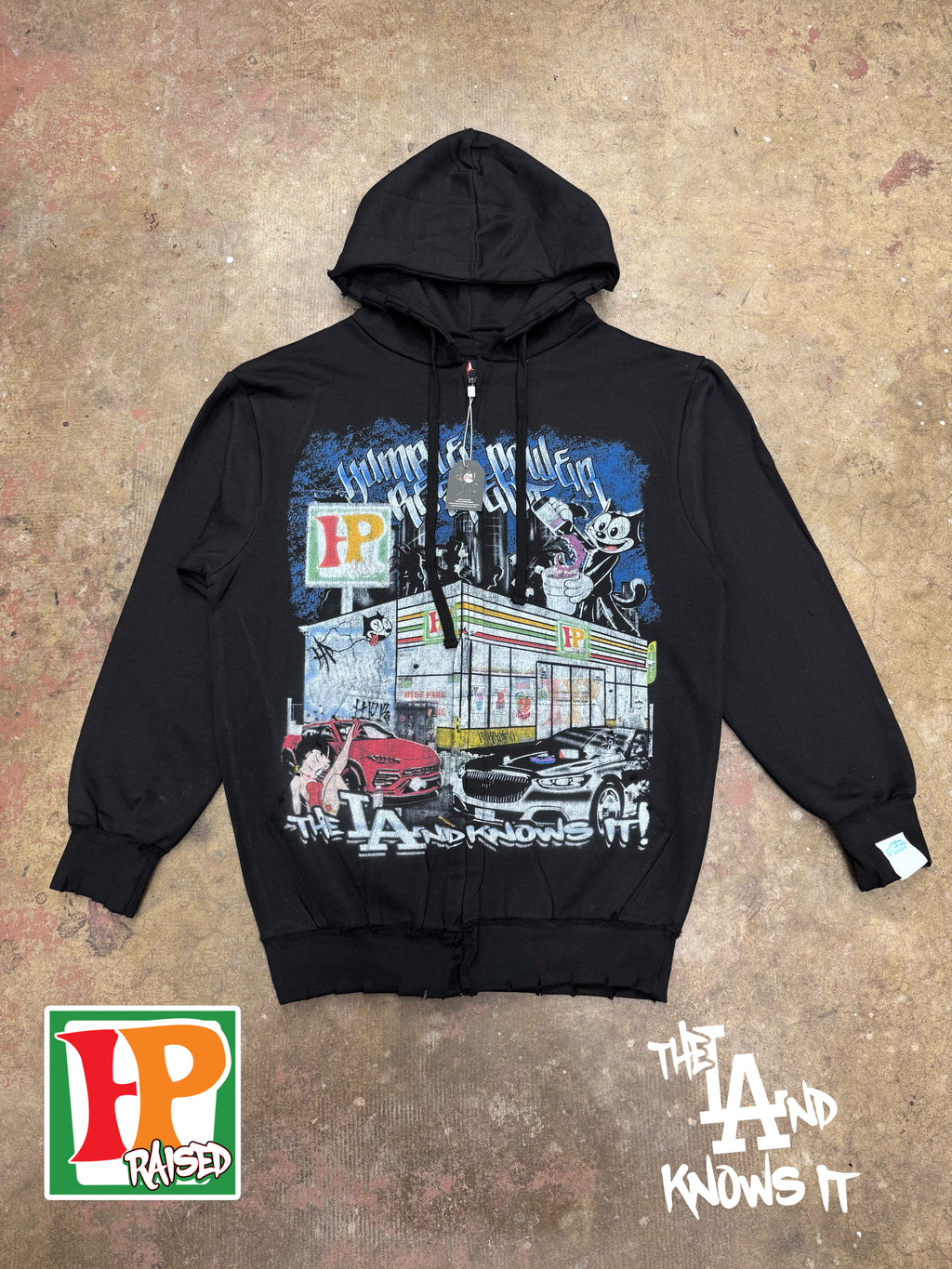 “The Land Knows It❕”Distress ZipUp Hoodies