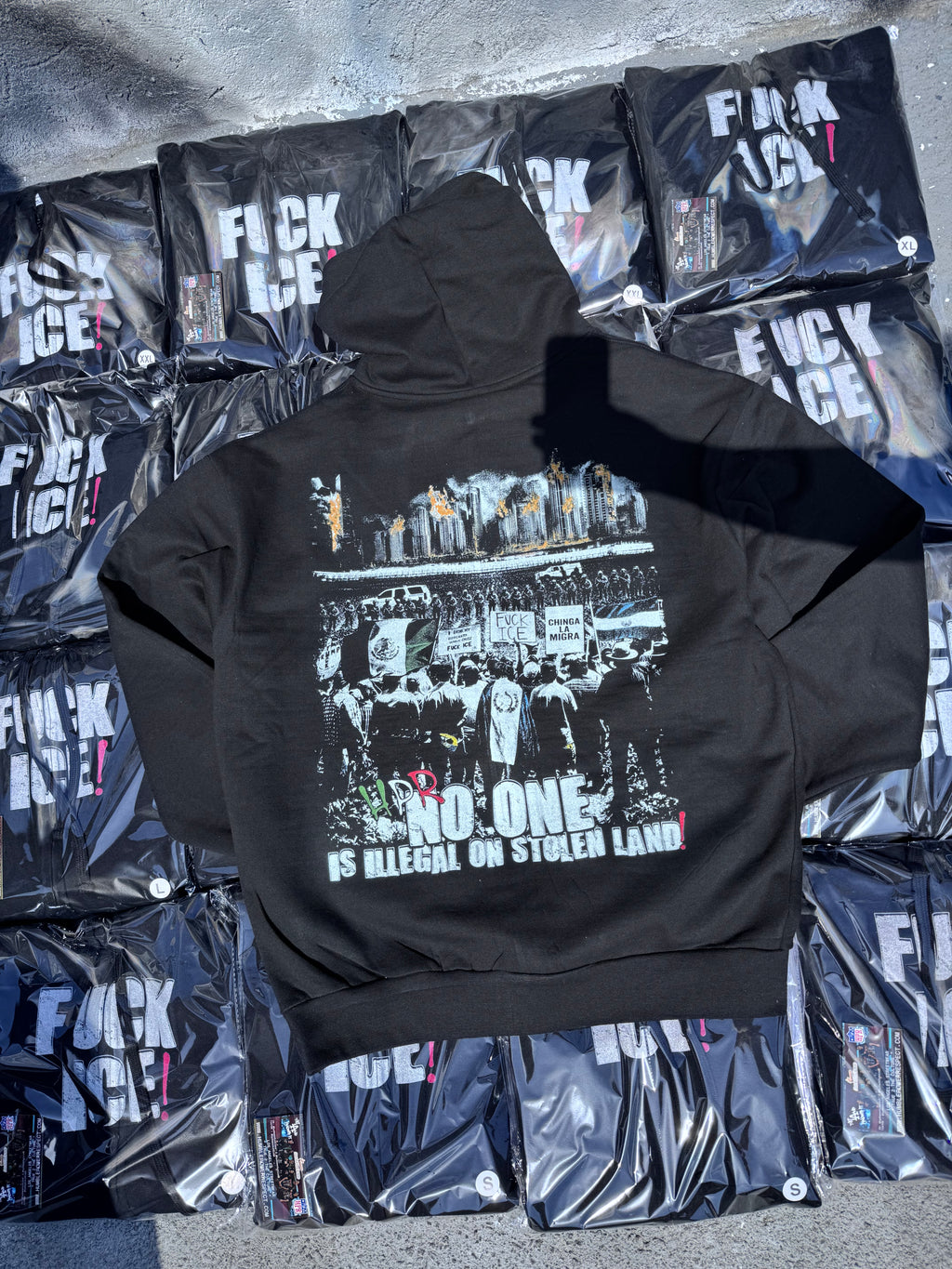 “FUCK ICE❗️” ZIPUP HOODIES